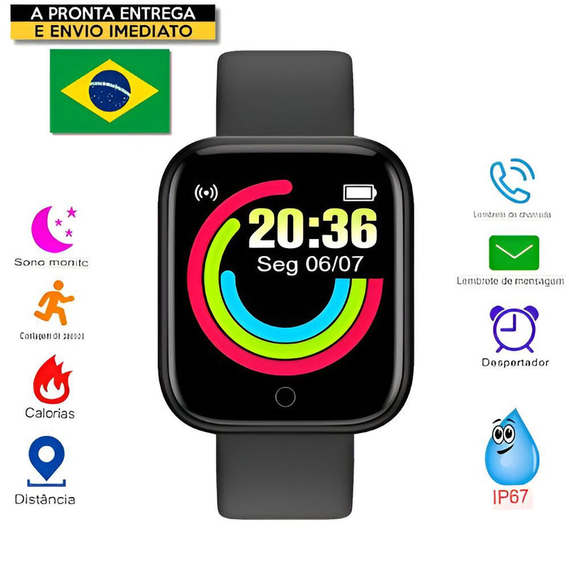 Relogio Inteligente Smartwatch D20 Bluetooth IOS e Android