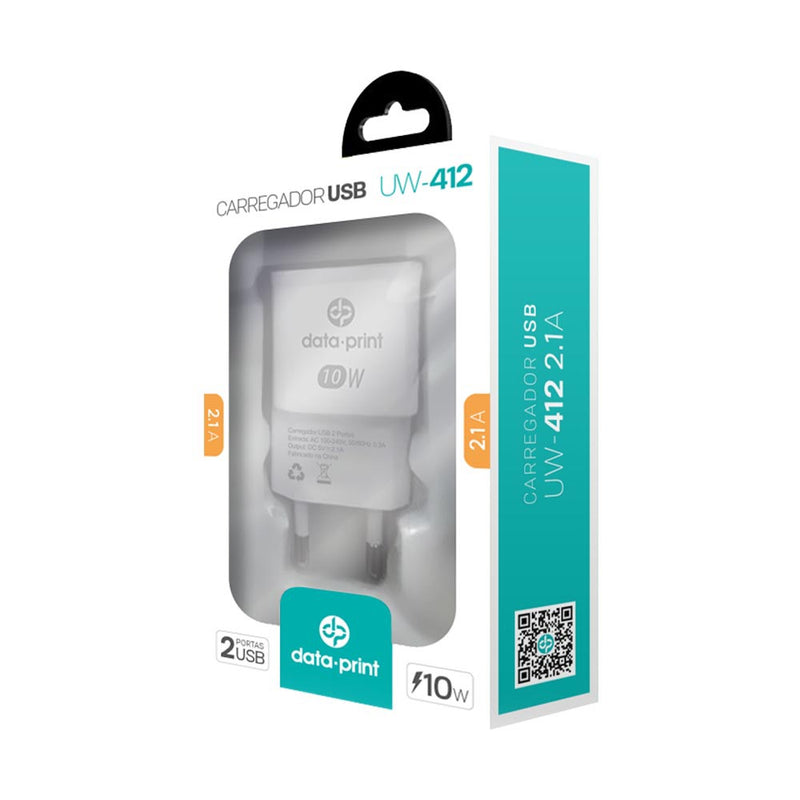 Carregador USB UW412 2.1A DataPrint