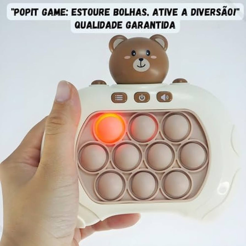 Pop It Mini Gamer Console Anti Stress Eletronico Brinquedo Som Led Educativo